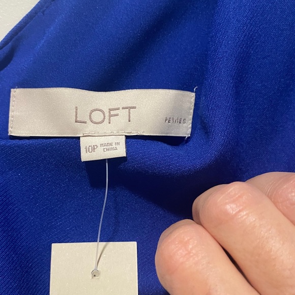 NWT- LOFT 10P ROYAL BLUE DRESS - Picture 3 of 4